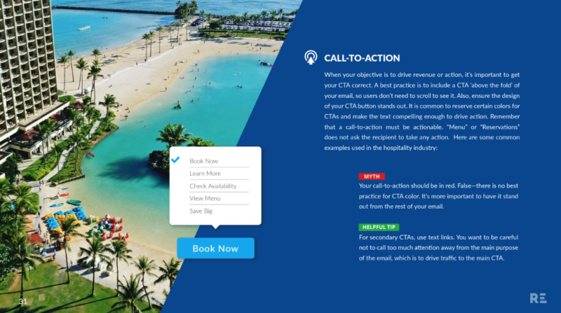 Email marketing call-to-action