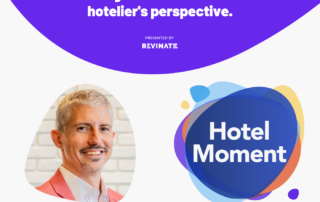 Hotel Moment logo with headshot of Johnathan Capps