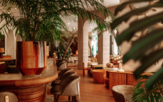 empty hotel lobby