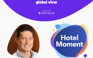 Hotel Moment logo with a headshot of Rob Mangiarelli.