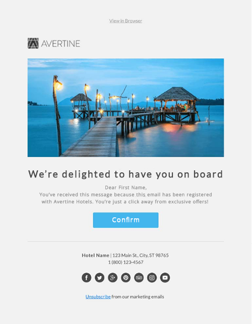 Double opt-in email campaign template