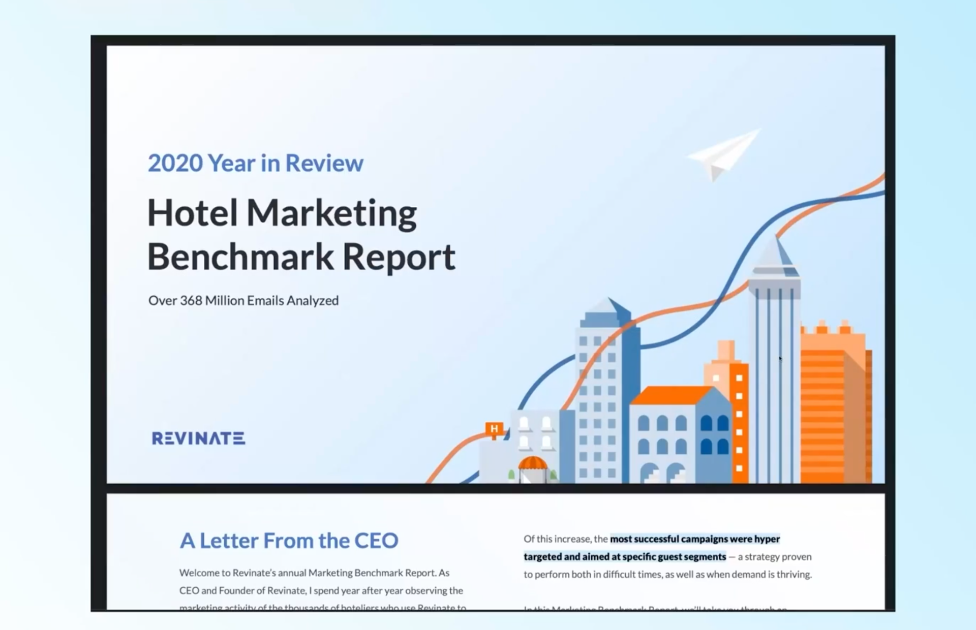 9 industry experts gather together to break down key points from the Hotel Marketing Benchmark Report, reviewing insights from 2020.