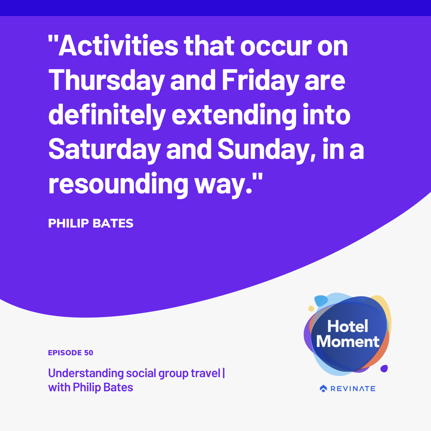 Hotel Moment episode #50 quote graphic about 2023 bleisure travel. Hotel Moment episode #50 quote graphic about 2023 bleisure travel.
