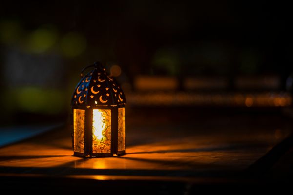 A lantern in the dark