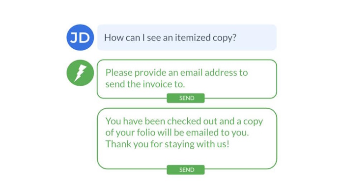 ivy-smart-suggestions A text message dialog.