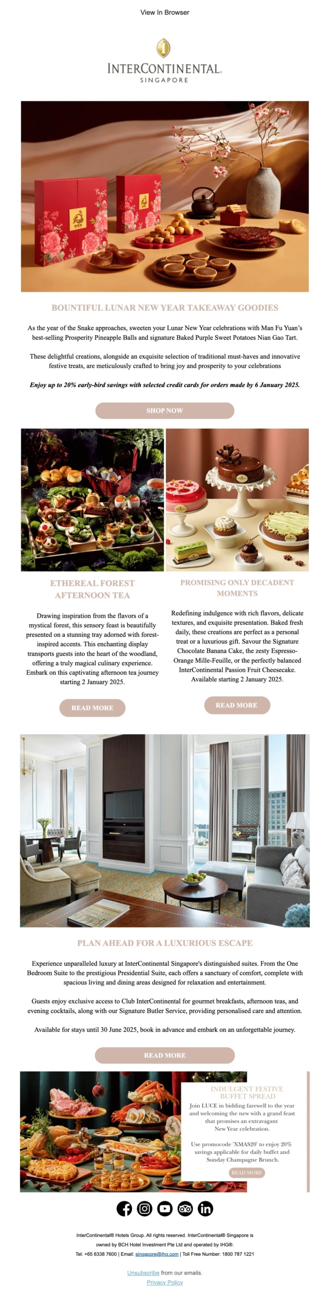 InterContinental Singapore - Lunar New Year 2024