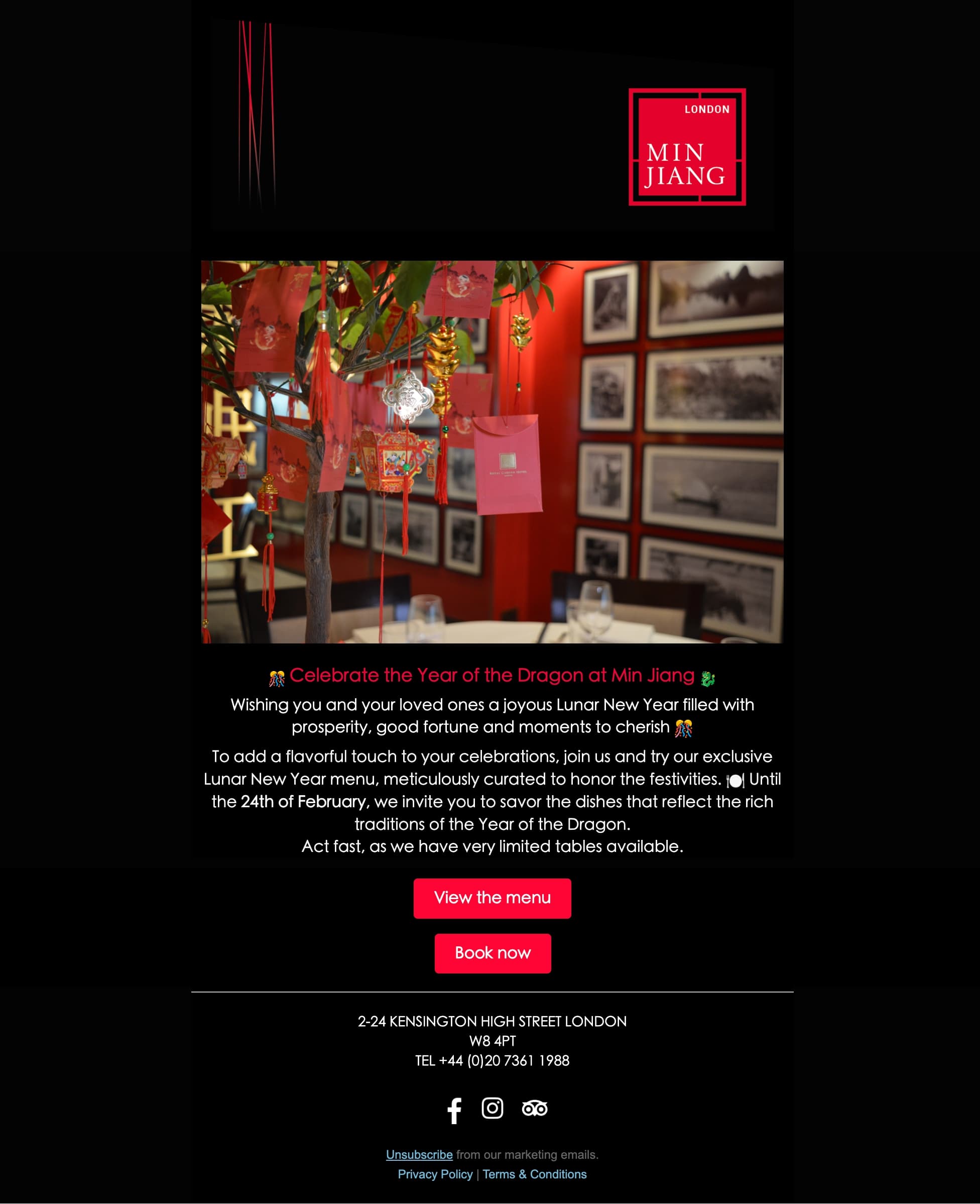 Royal Garden Hotel - Lunar New Year 2024