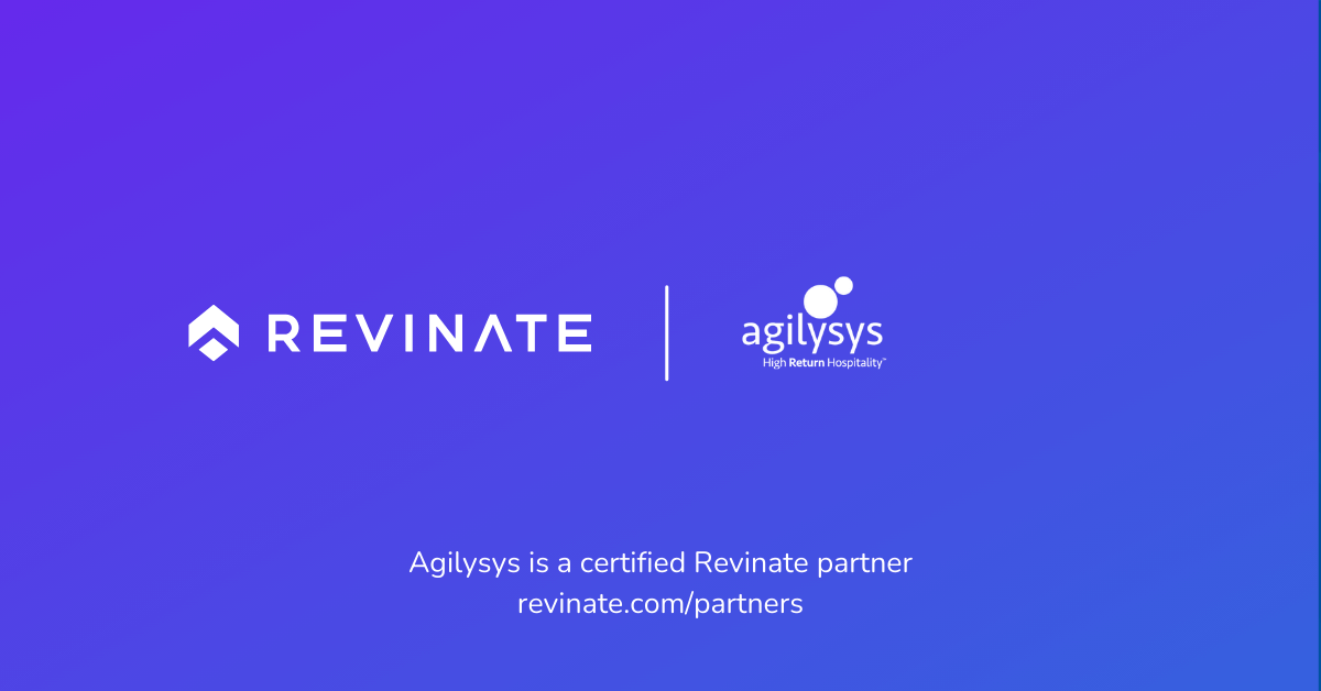 This is a certified partner composite logo showing Revinate and Agilysys logos.