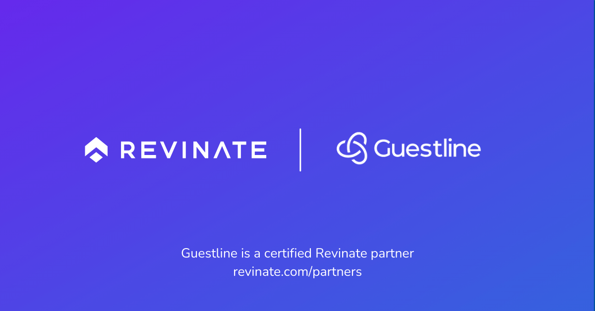This is a certified partner composite logo showing Revinate and Guestline logos.