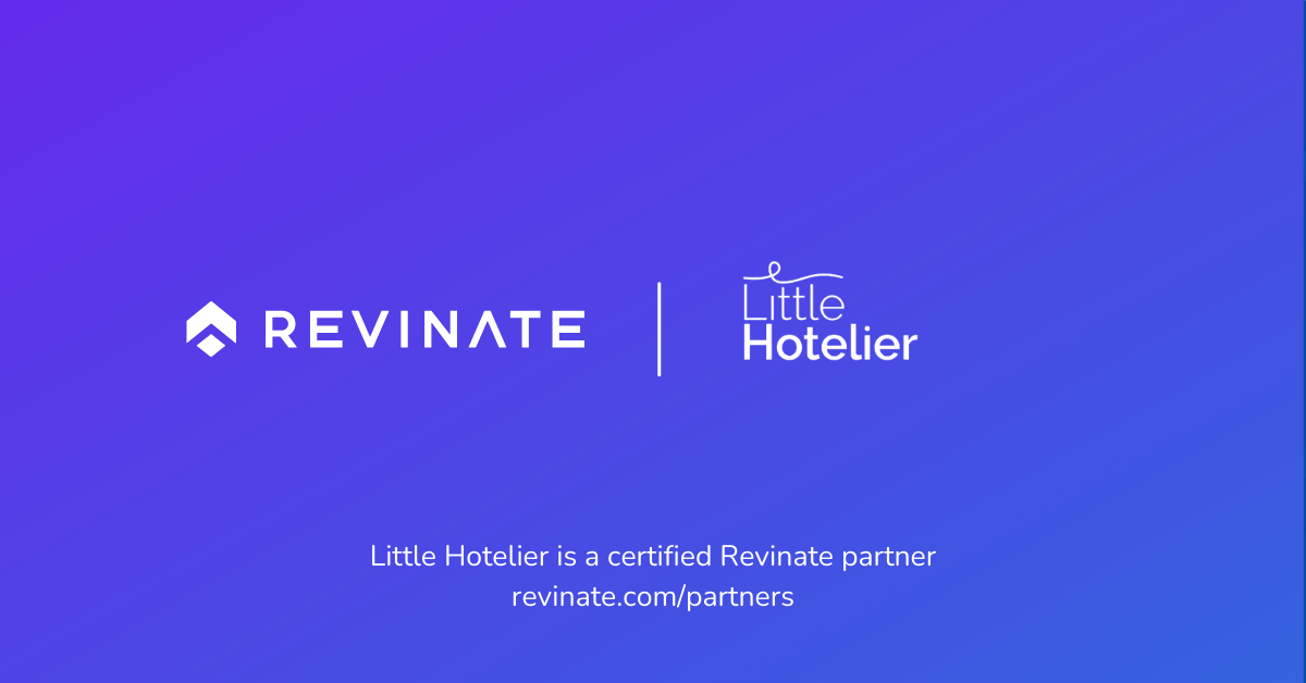 This is a certified partner composite logo showing Revinate and Little Hotelier logos.