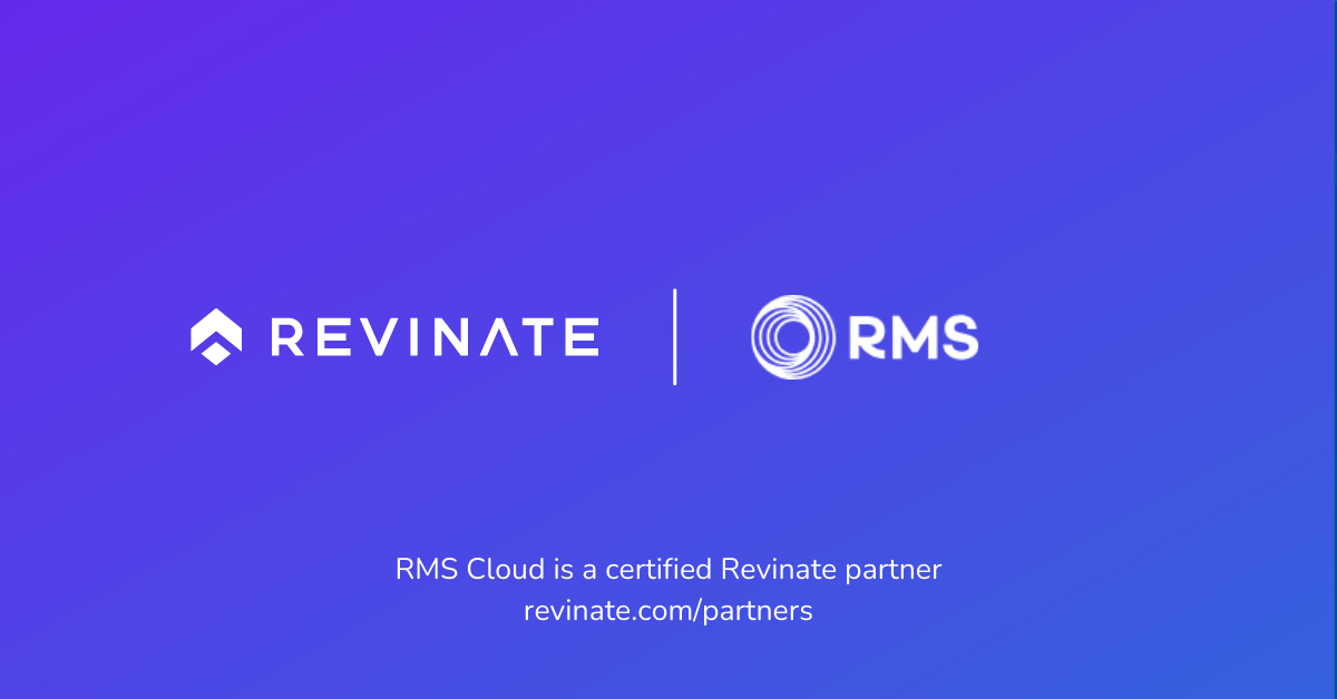 This is a certified partner composite logo showing Revinate and RMS logos.