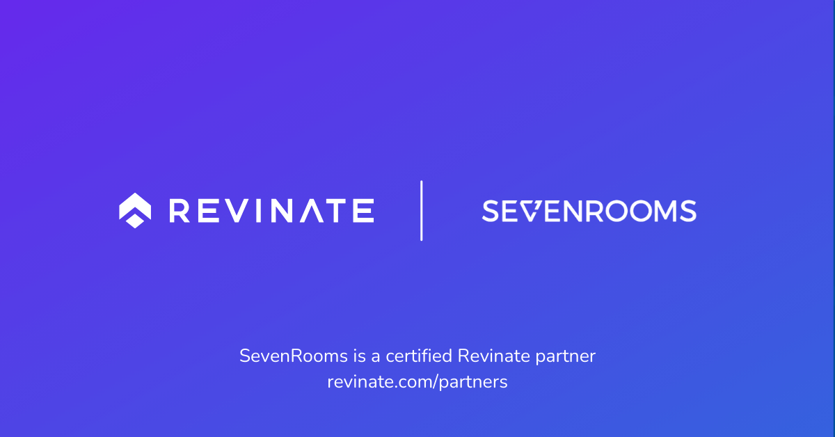 This is a certified partner composite logo showing Revinate and SevenRooms logos.