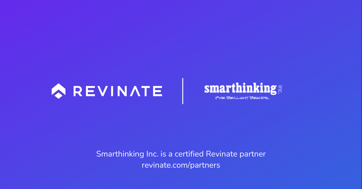 This is a certified partner composite logo showing Revinate and Smarthinking logos.