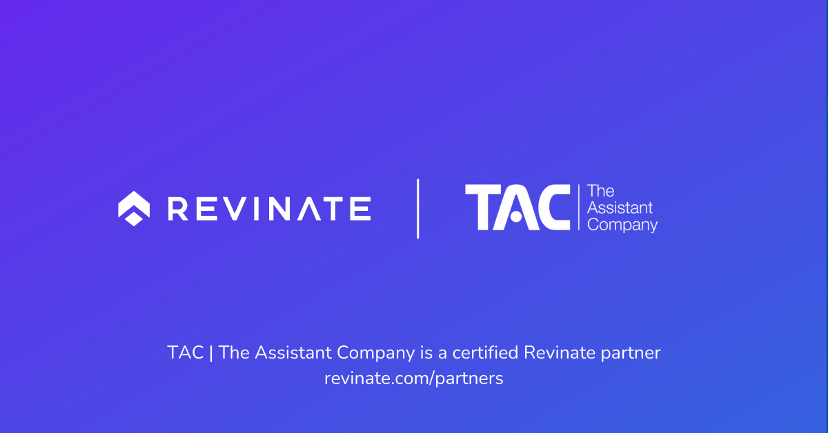 This is a certified partner composite logo showing Revinate and TAC logos.