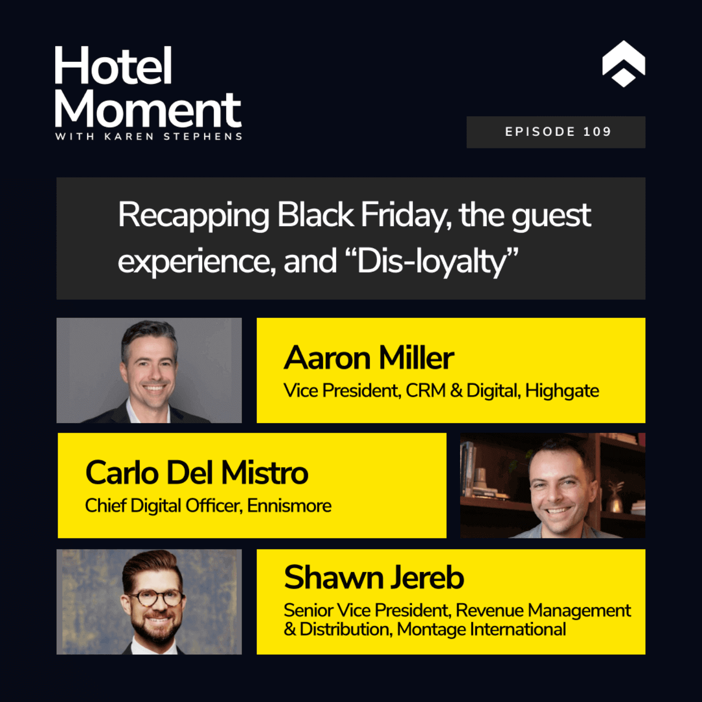 Episode #109 with Aaron Miller, Shawn Jereb, and Carlo Del Mistro.