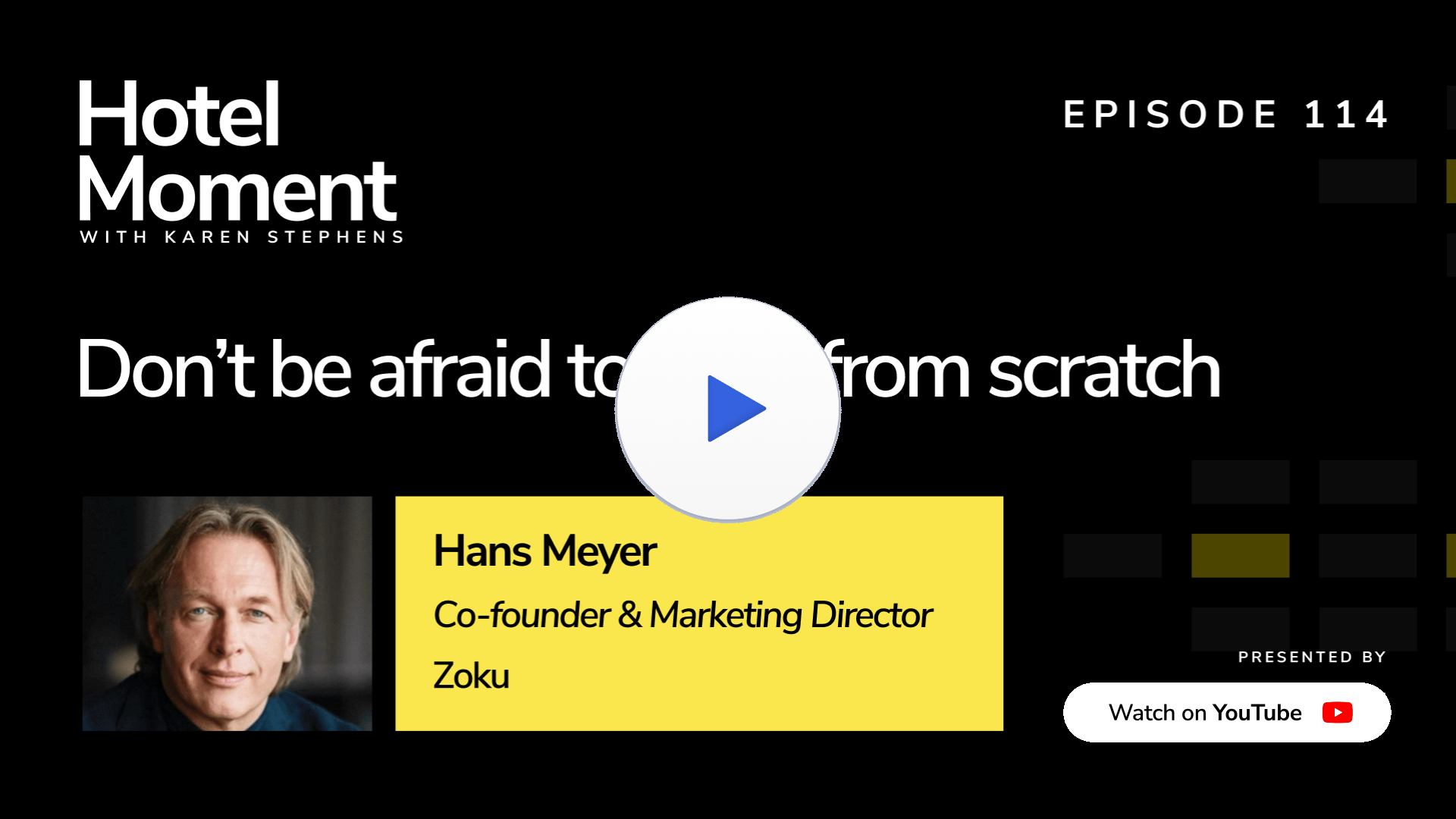 Hotel Moment ep 114 Hans Meyer, Co-founder and Managing Director of Zoku YouTube thumbnail