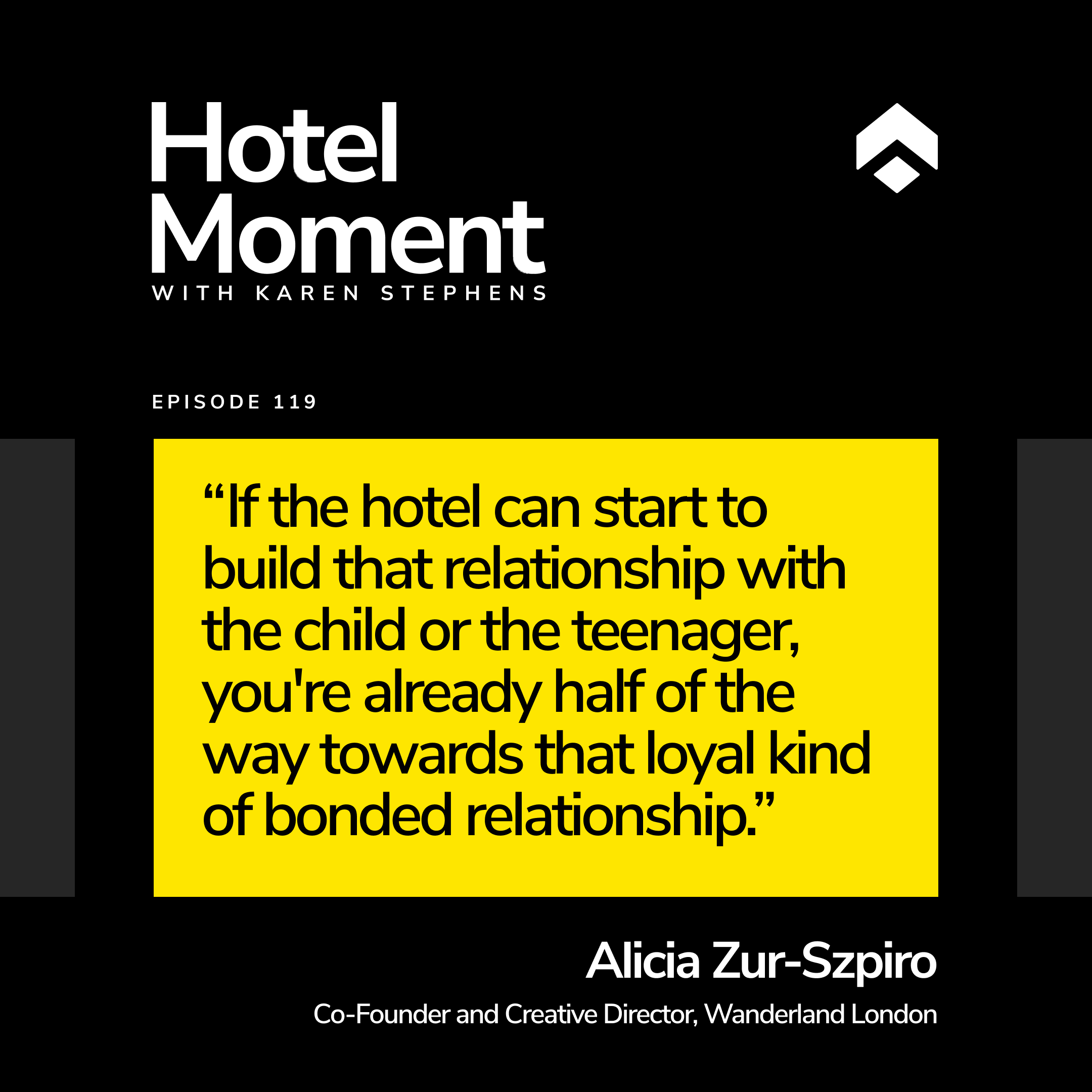 Hotel Moment ep 119 Alicia Zur-Szpiro, Co-founder and Creative Director of Wanderland London quote