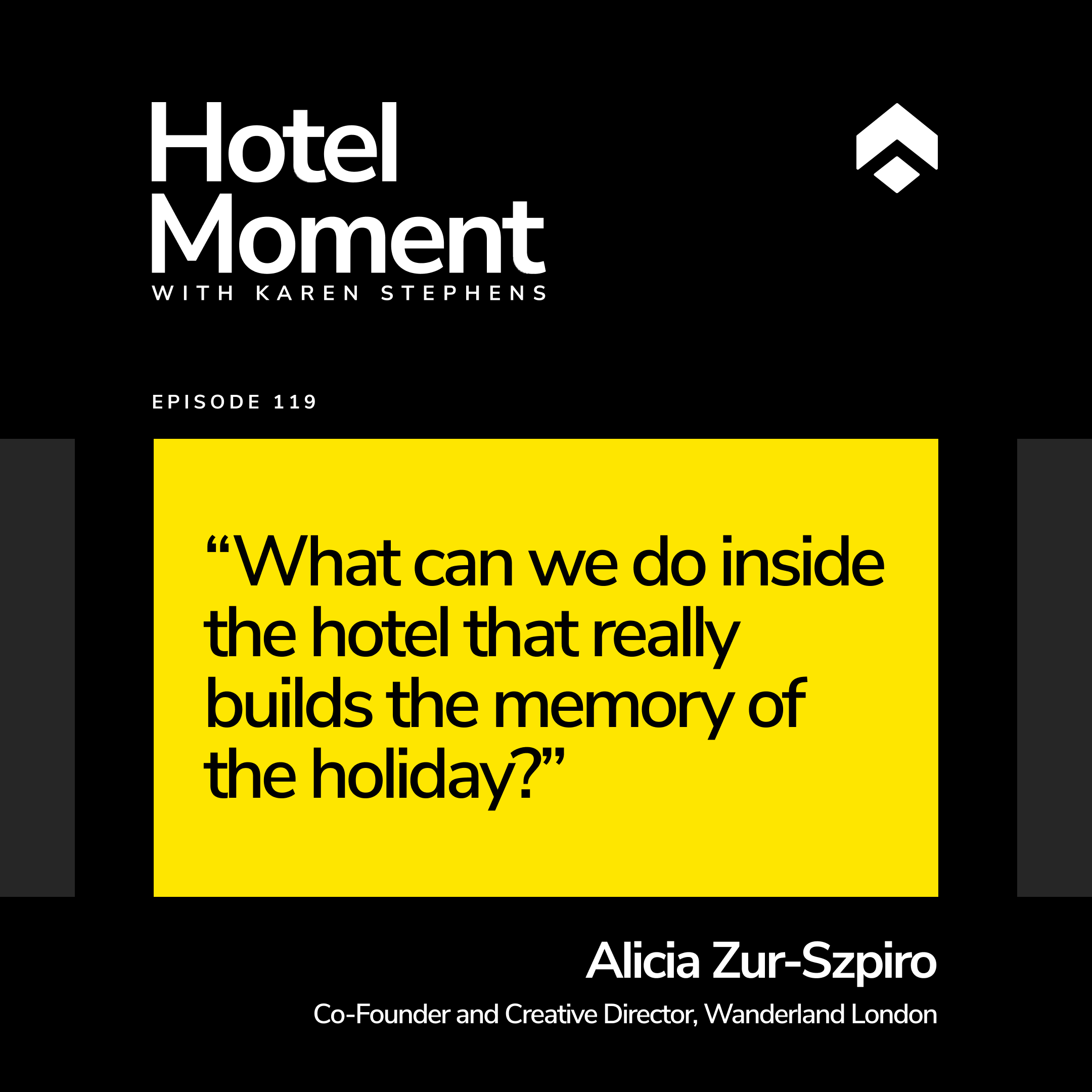 Hotel Moment ep 119 Alicia Zur-Szpiro, Co-founder and Creative Director of Wanderland London quote