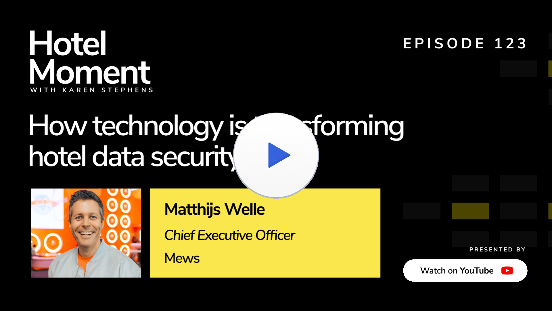 Hotel Moment ep 123 Matthijs Welle, CEO of Mews YouTube thumbnail