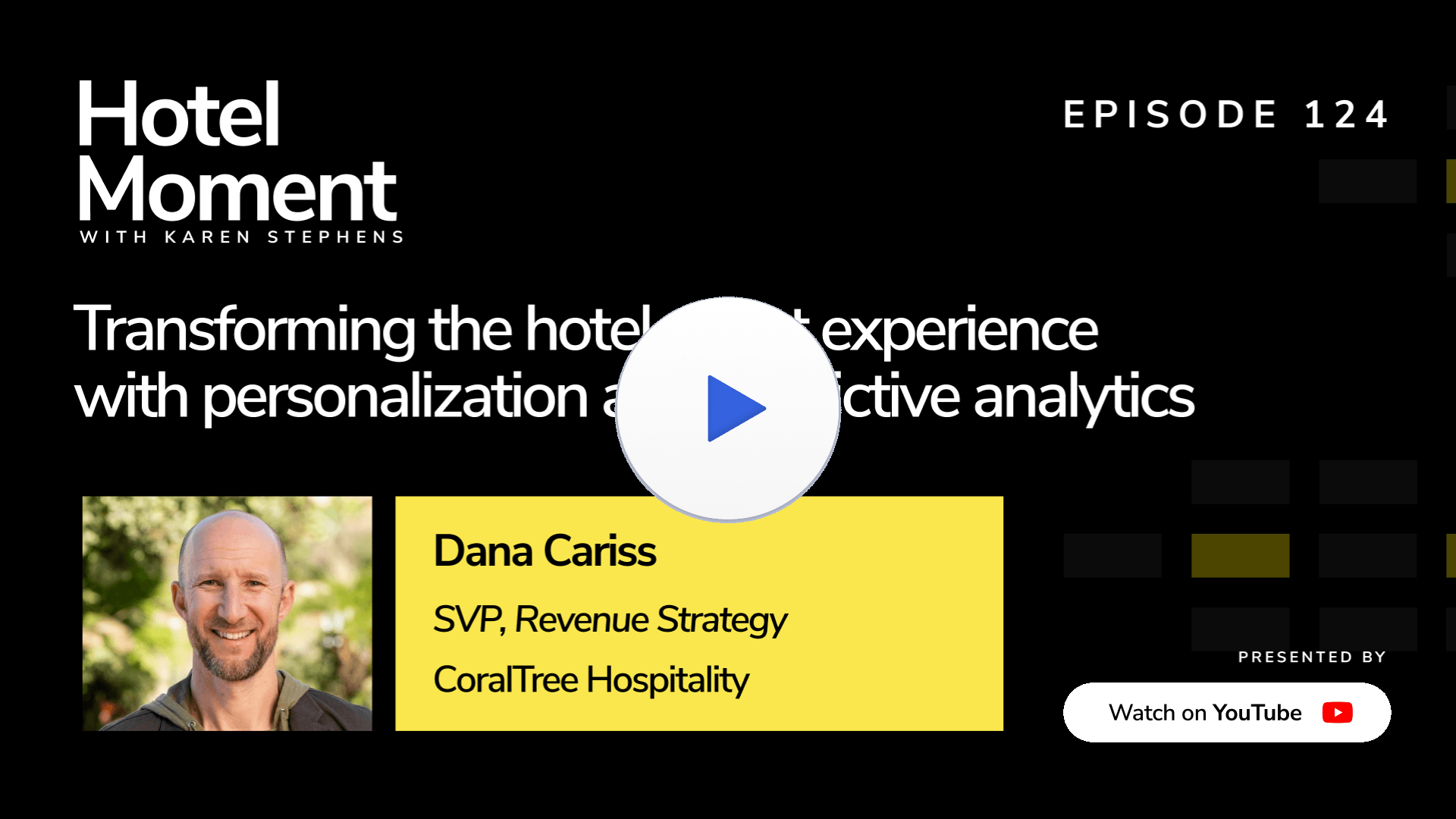 Hotel Moment ep 124 Dana Cariss, SVP of Revenue Strategy at CoralTree Hospitality YouTube thumbnail
