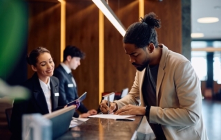 OTA guest filling out loyalty program info - Revinate