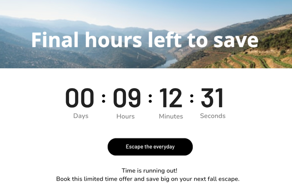 Avertine email countdown timer