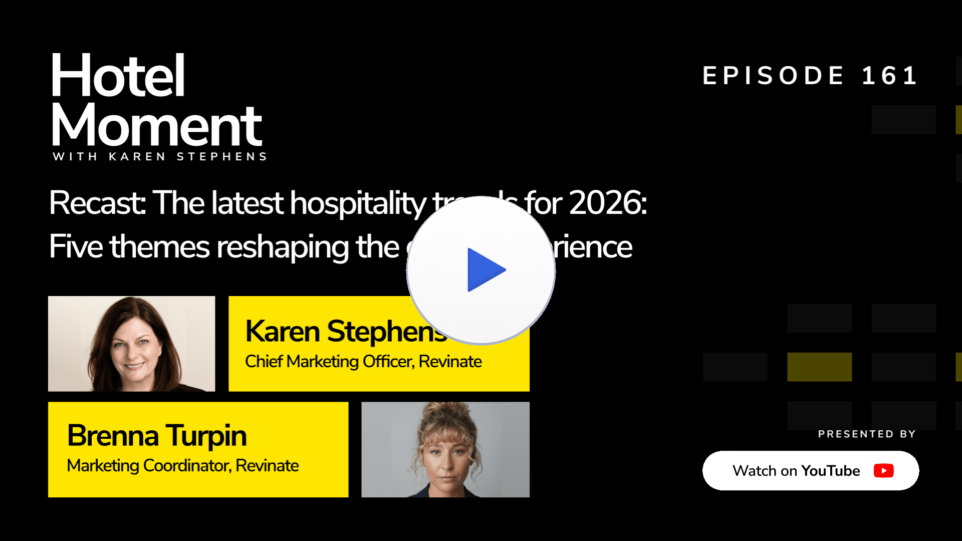 Hotel Moment ep 161 Recast: The latest hospitality trends for 2026: Five themes reshaping the guest experience YouTube thumbnail