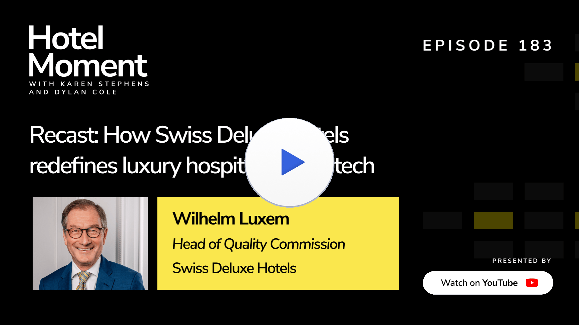 Episode 183 Recast: How Swiss Deluxe Hotels redefines luxury hospitality with tech YouTube thumbnail