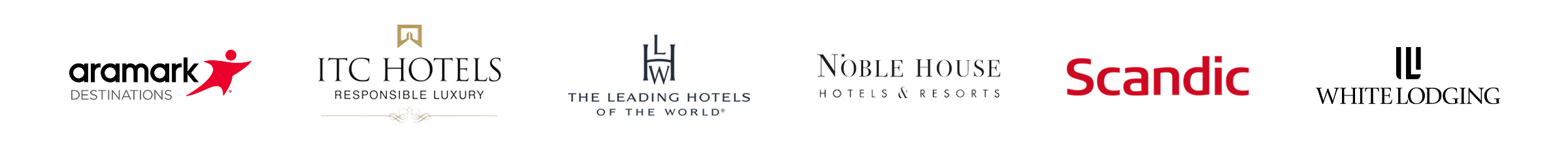 Customer logos_Revinate Feedback An image strip featuring logos from various hotels.
