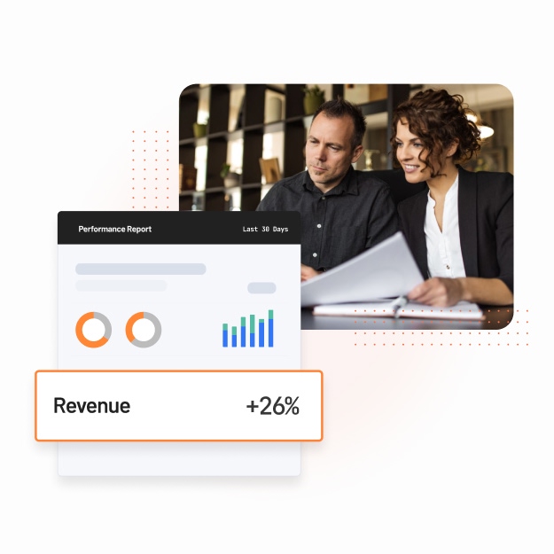 A male and female hotelier study data