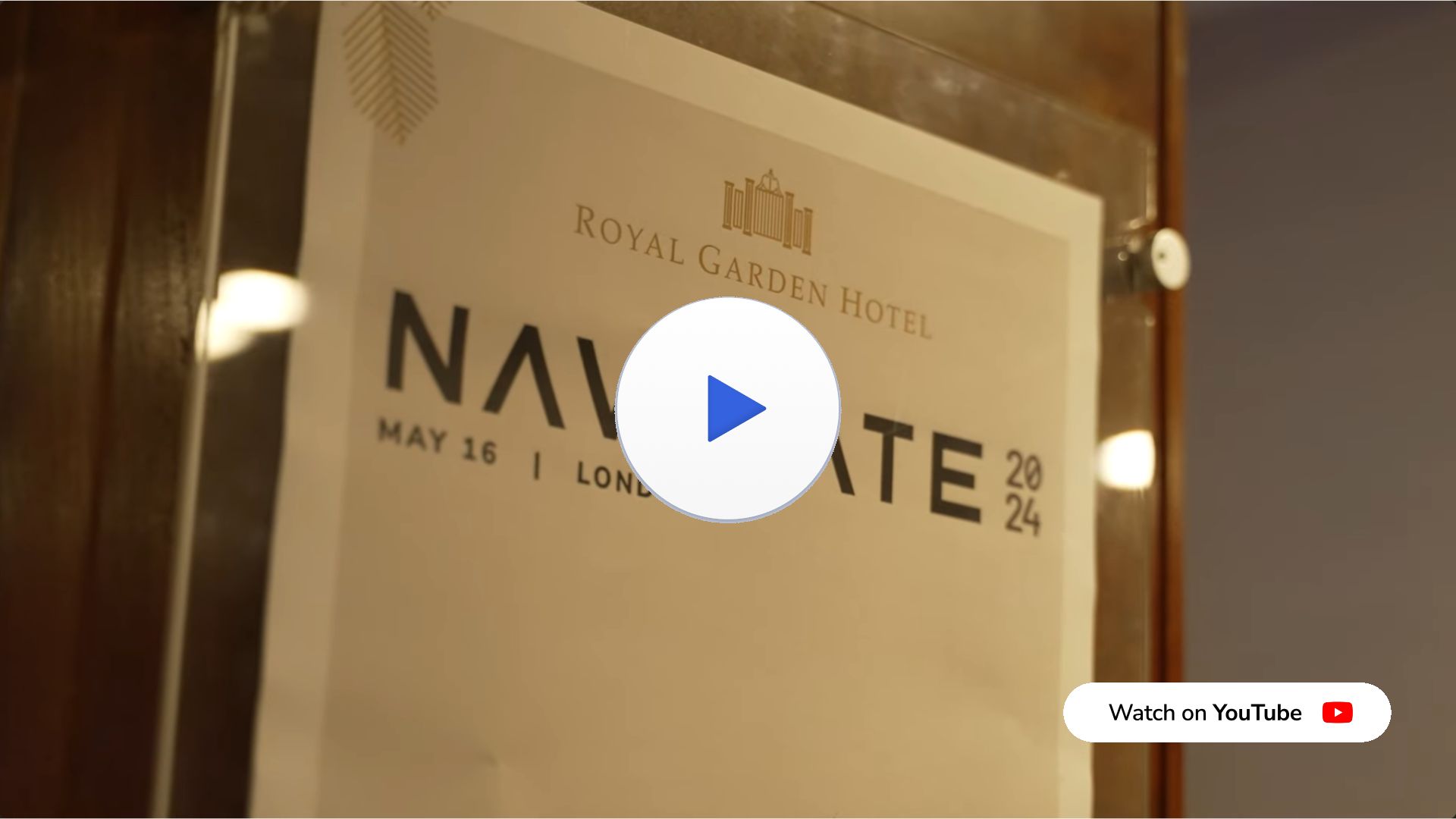 NAVIGATE 2024 London YouTube thumbnail
