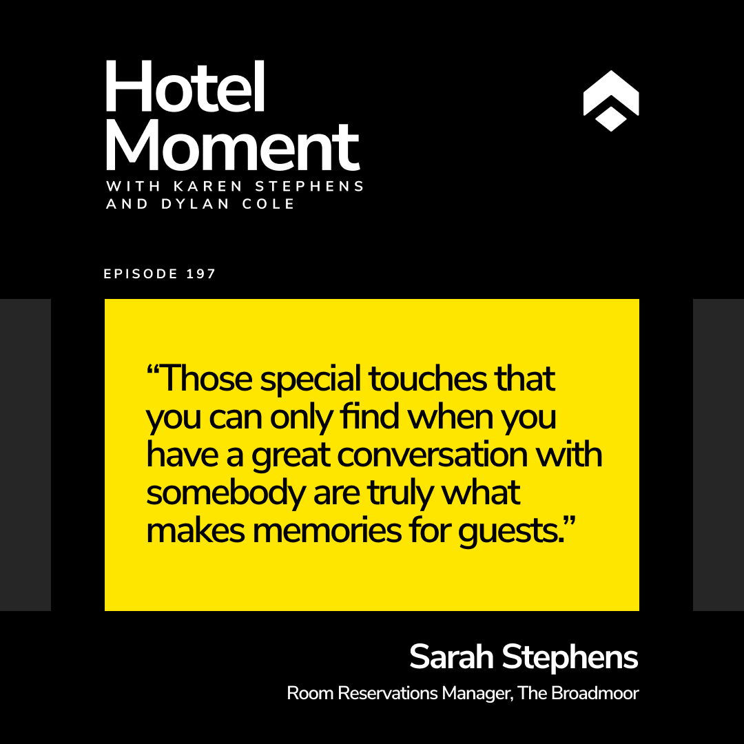 Hotel Moment ep 197: Webinar - Building relationships through reservations quote