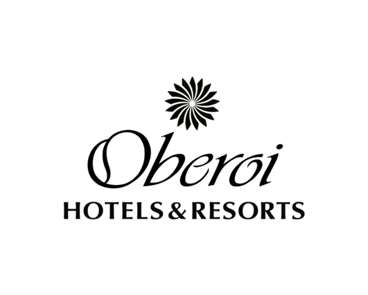 Oberoi logo black and white