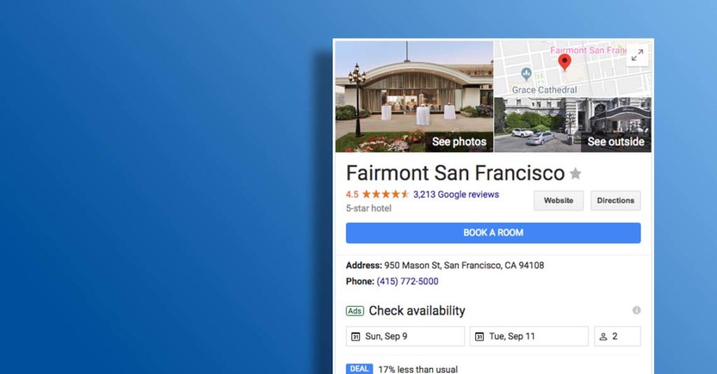 hotel Fairmont San Francisco Google search