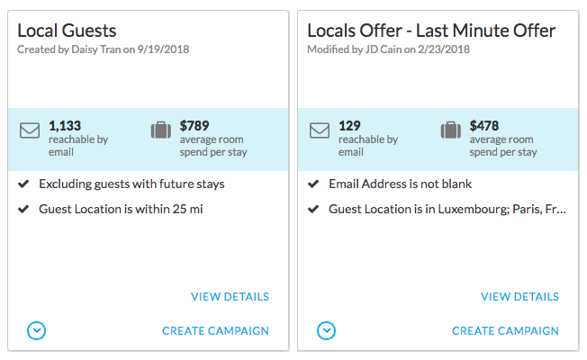 local guests segments