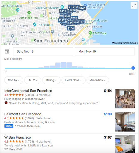 Google hotel ads example